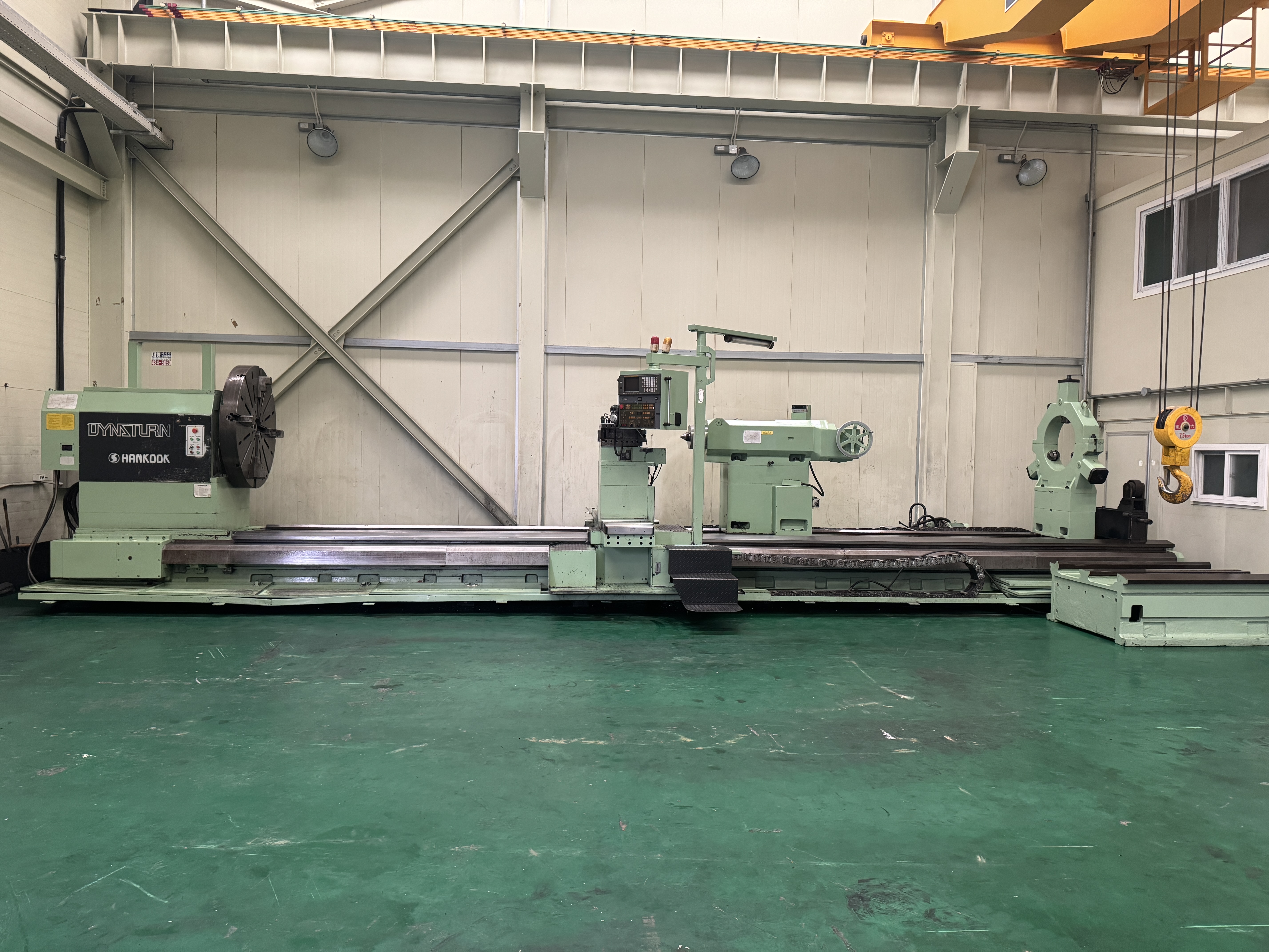 한국공작기계 대형 NC선반 DYNASTURN 1700X8000