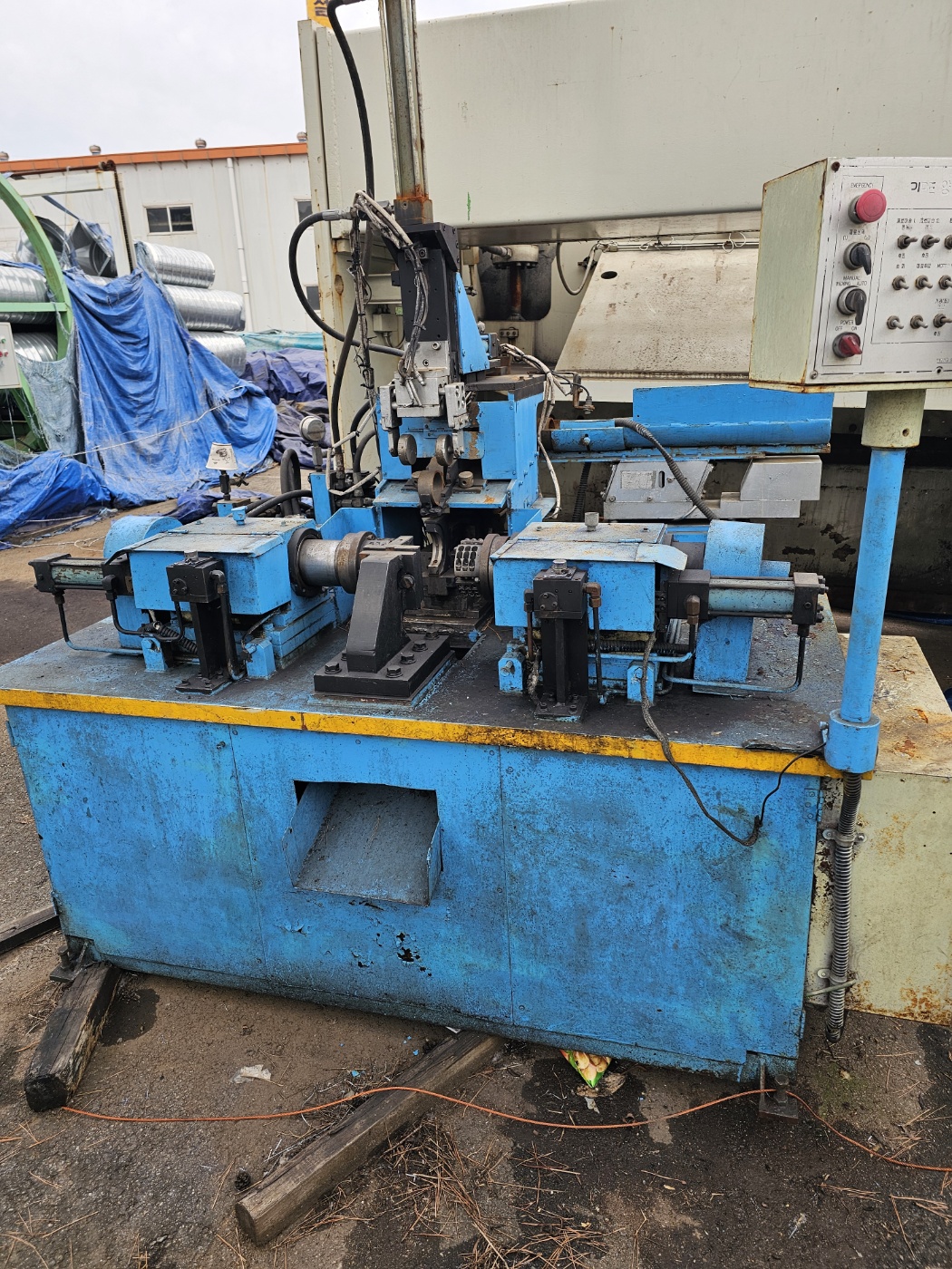 파이프 양면취기 자동