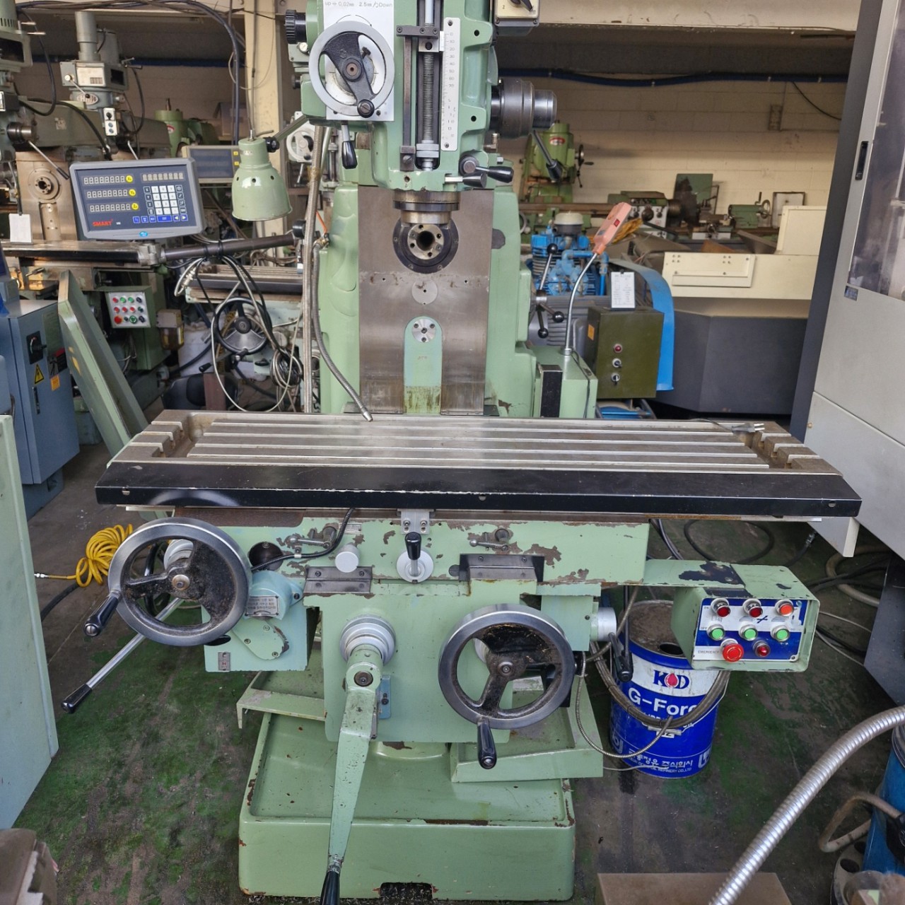 범용밀링(통일3호복합밀링, 1995년, 가성비 좋음)