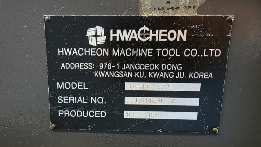 화천 CNC선반(10인치) HI-TECH 200C