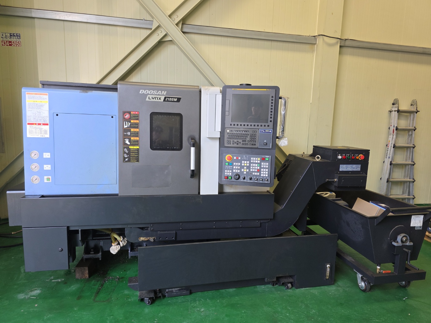 두산 CNC선반 턴밀6인치  LYNX-2100MA(2020년 9월)