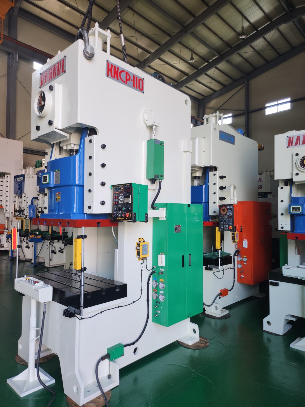 한얼 C형프레스 110톤-다이쿠션 有 (2009년 10월)