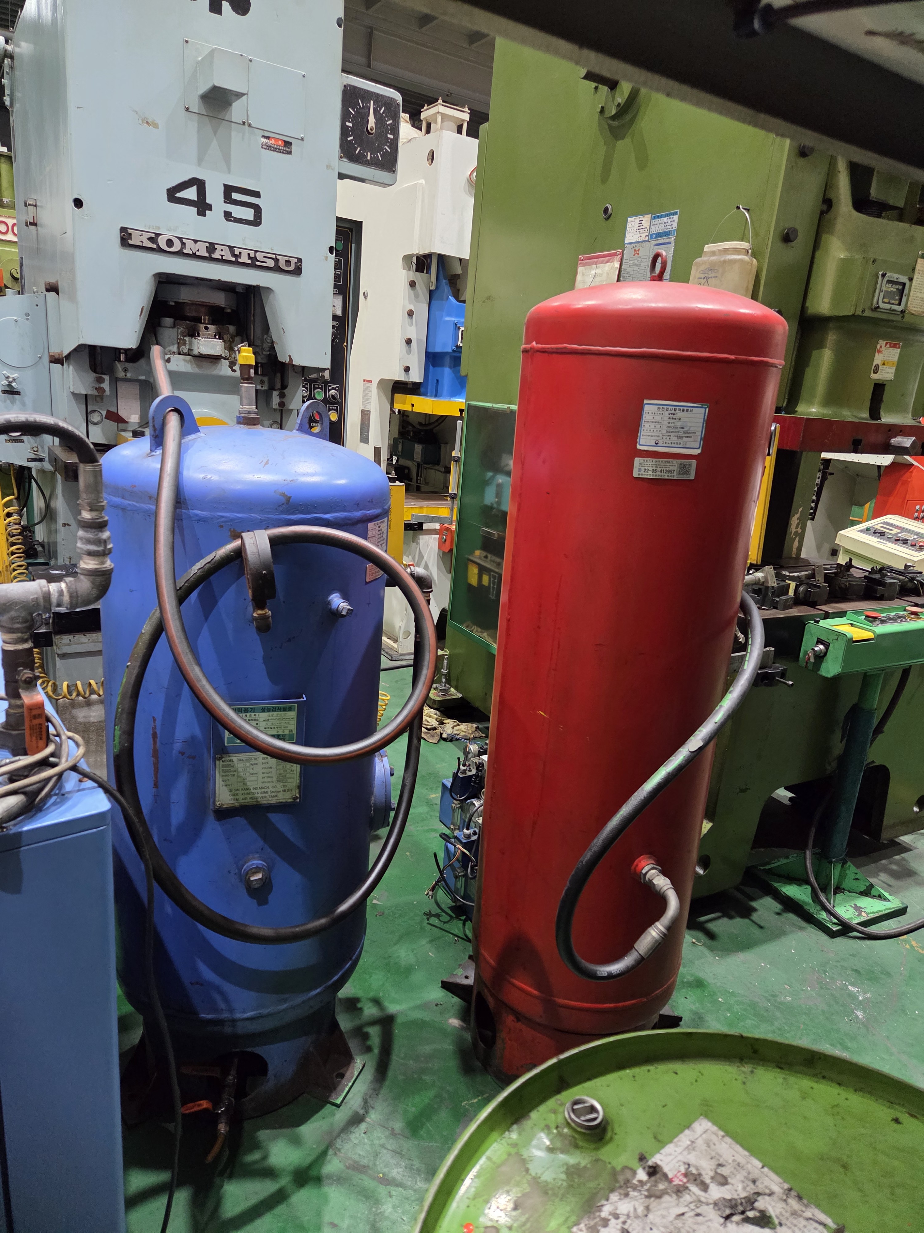 콤프레샤,드라이어,탱크